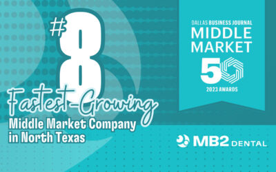 MB2 Dental Ranked Eighth Fastest-Growing Middle Market Company By Dallas Business Journal